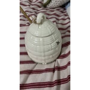 PFALTZGRAFF NATUREWOOD Portfola HONEY POT with LID & WOODEN STIRRER STICK